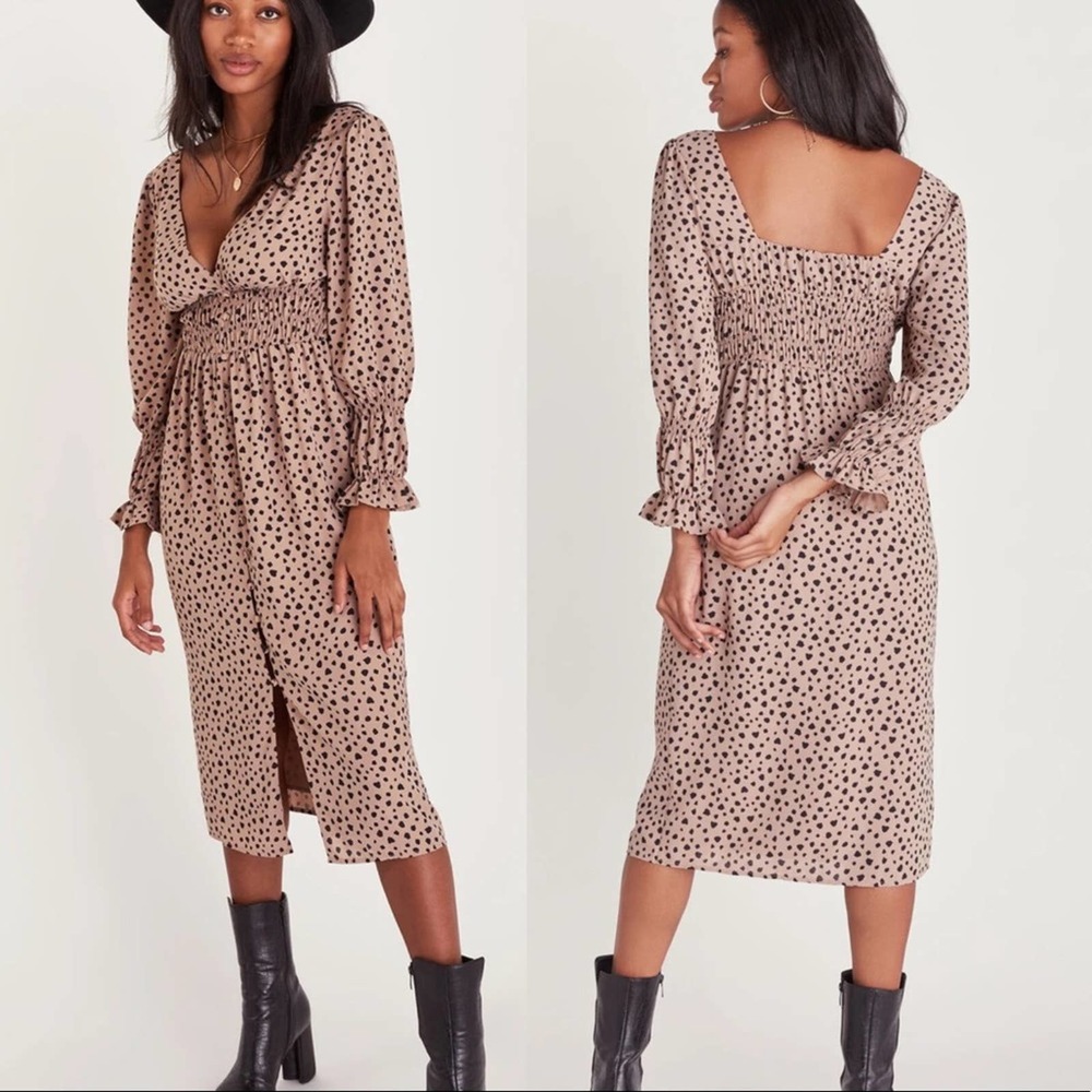 Shades of Rose by Lauren Burnham Annie Midi Dress